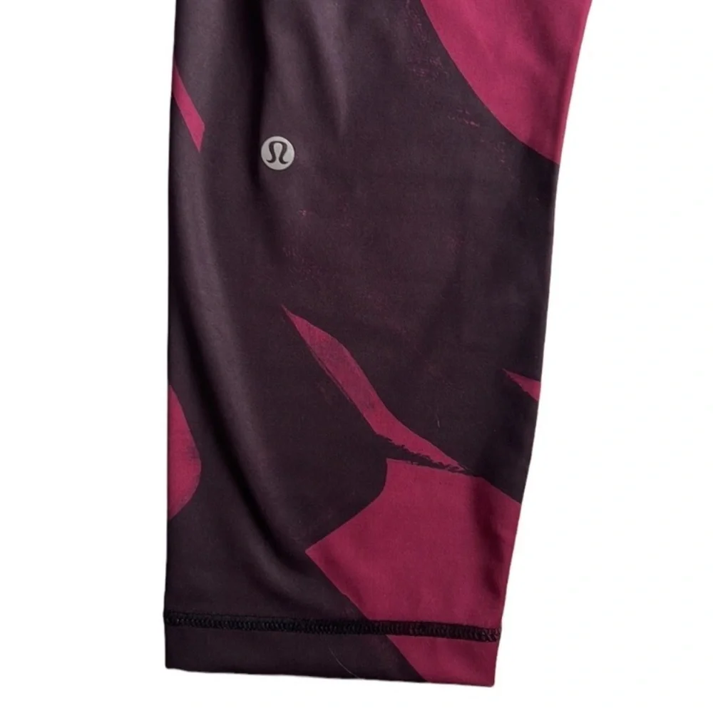 3. Lululemon All Sport Crop Leggings Back Spin Stroke Purple